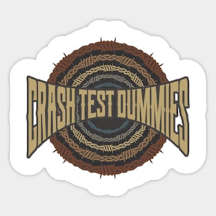 Crash Test Dummies Barbed Wire Sticker